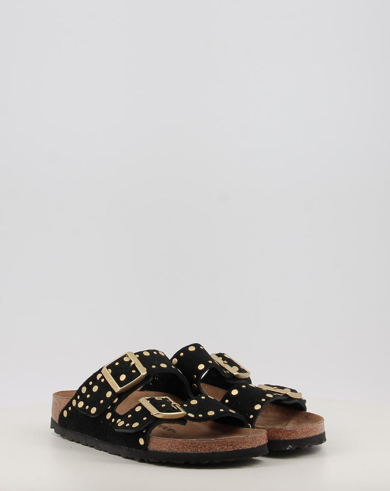 Sandali BIRKENSTOCK ARIZONA RIVET LEVE nero