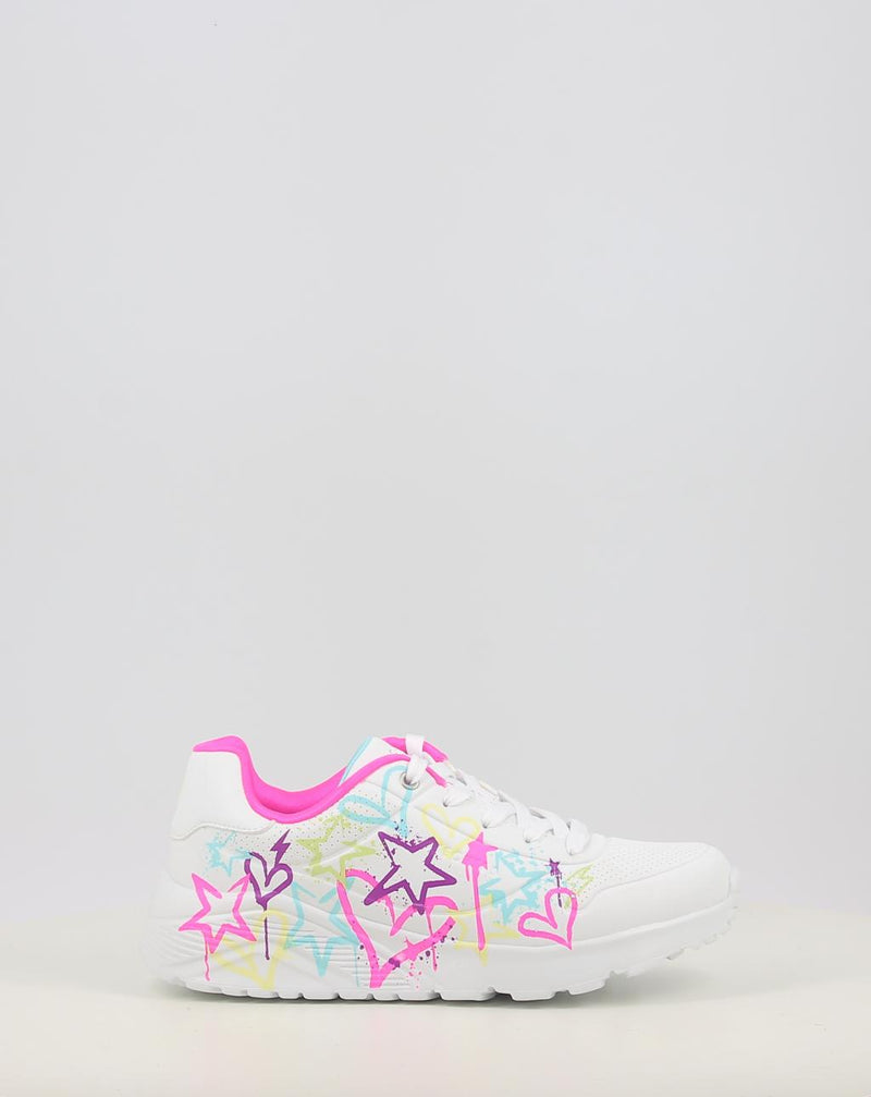 Sneakers SKECHERS UNO LITE- EASY ZIP 310391L bianco