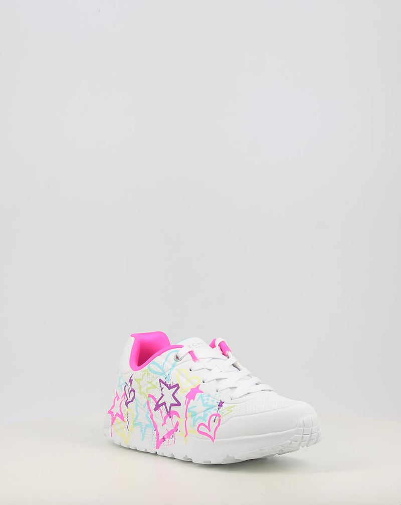 Sneakers SKECHERS UNO LITE- EASY ZIP 310391L bianco