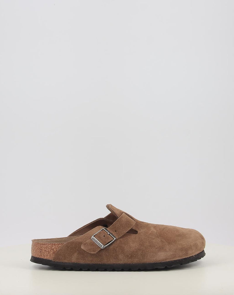 Zoccoli BIRKENSTOCK BOSTON SFB LEVE DARK TEA TONAL FB pelle