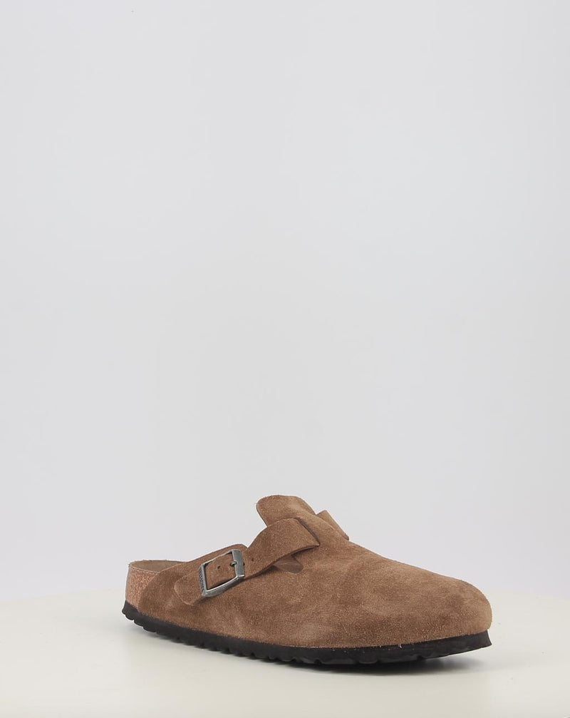 Zoccoli BIRKENSTOCK BOSTON SFB LEVE DARK TEA TONAL FB pelle