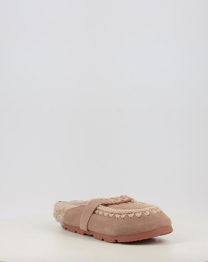Zoccoli MOU WINTER BIO SLIDE - LOGO beige