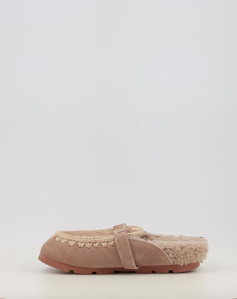 Zoccoli MOU WINTER BIO SLIDE - LOGO beige