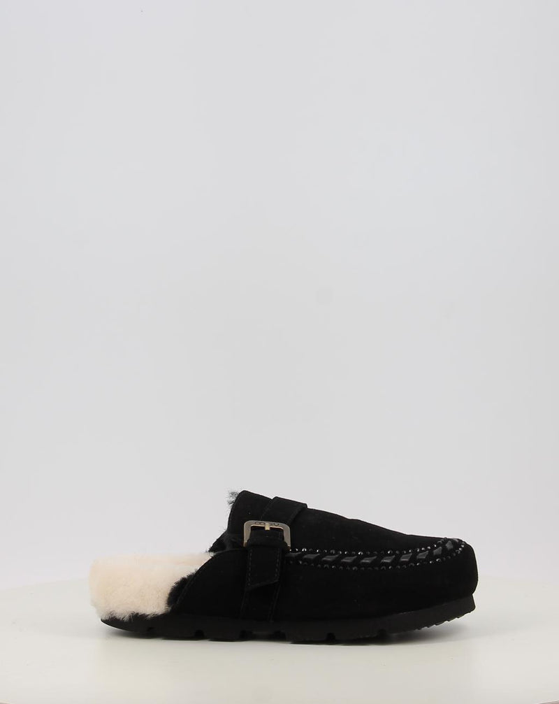 Zoccoli MOU WINTER BIO LEATHER STITCHING nero