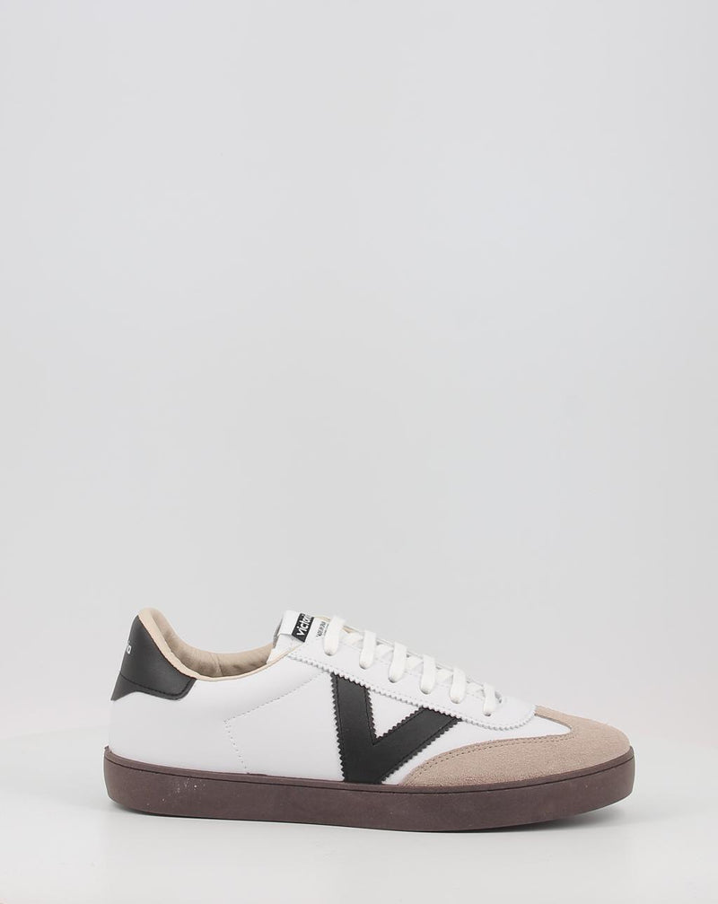 Sneakers VICTORIA BERLIN CICLISTA EFECTO PIEL & SERRAJE bianco