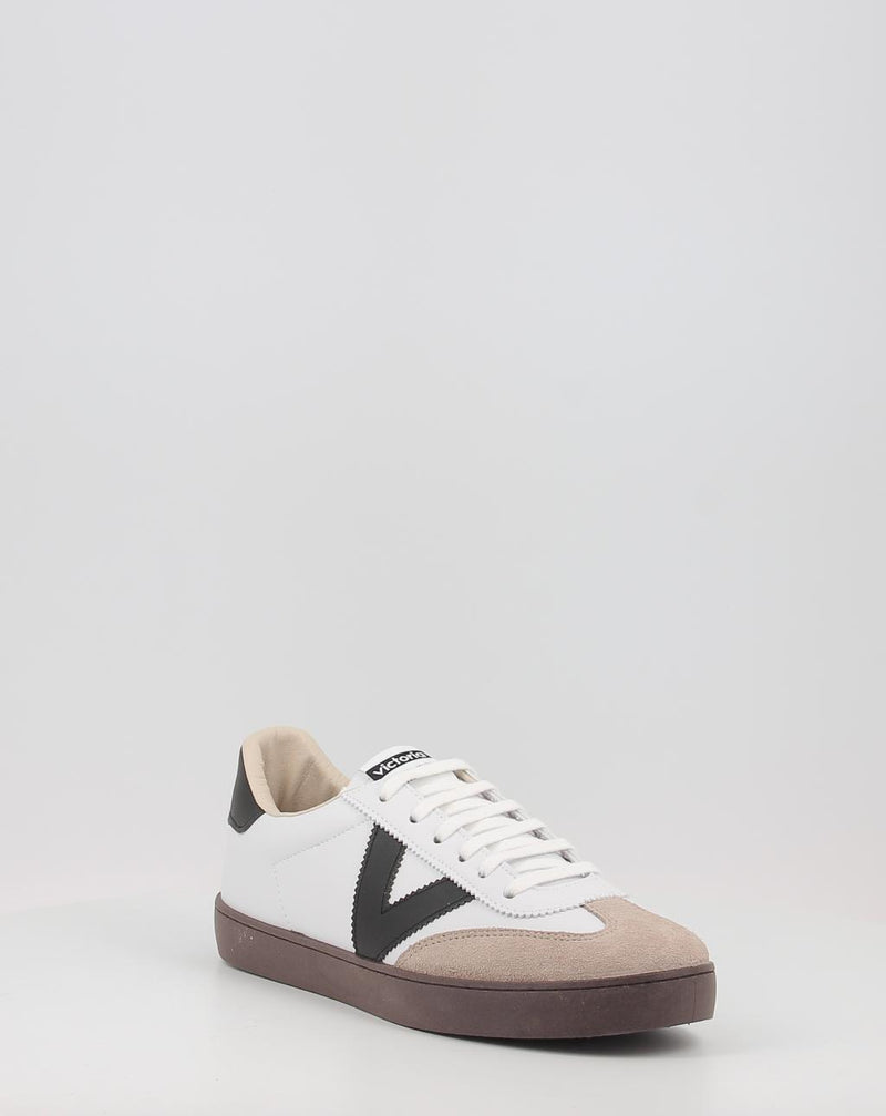 Sneakers VICTORIA BERLIN CICLISTA EFECTO PIEL & SERRAJE bianco