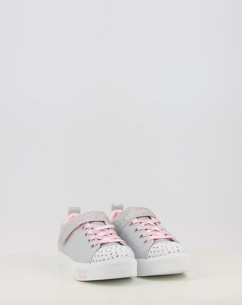 Sneakers SKECHERS TWINKLE TOES: HEART STEPS - SHIMMER 314620L argento