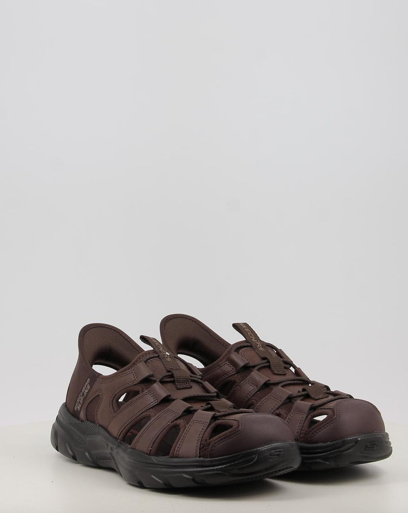 Sandali SKECHERS SLIP-INS: REVOLTED - VARTAN 205182 marrone