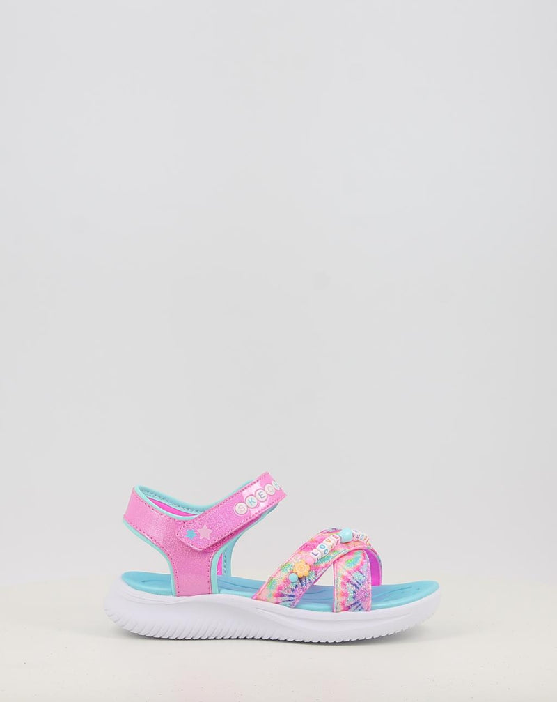 Sandali SKECHERS JUMPSTERS SANDAL - TIE DYE BFFS 303045L rosa