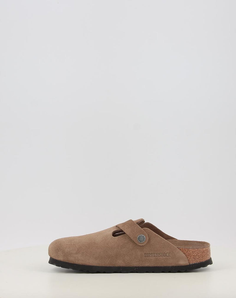 Zoccoli BIRKENSTOCK BOSTON SFB LEVE DARK TEA TONAL FB pelle
