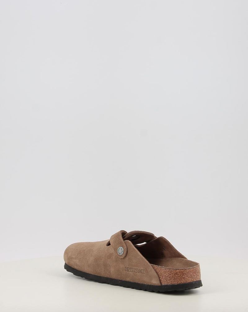 Zoccoli BIRKENSTOCK BOSTON SFB LEVE DARK TEA TONAL FB pelle