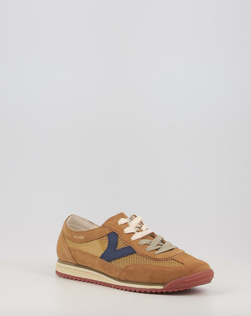 Sneaker VICTORIA SATURNO & REJILLA MULTICOLOR 1158106 cuoio